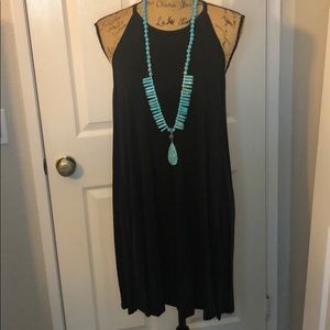 NWT Sleeveless Black swing dress